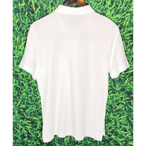 Nike Sportswear Solid White Men’s Small Short Sleeve Stretch Polo Shirt - Picture 3 of 5